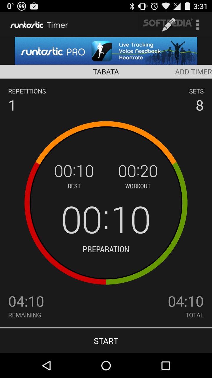 Runtastic Workout Timer App screenshot #0