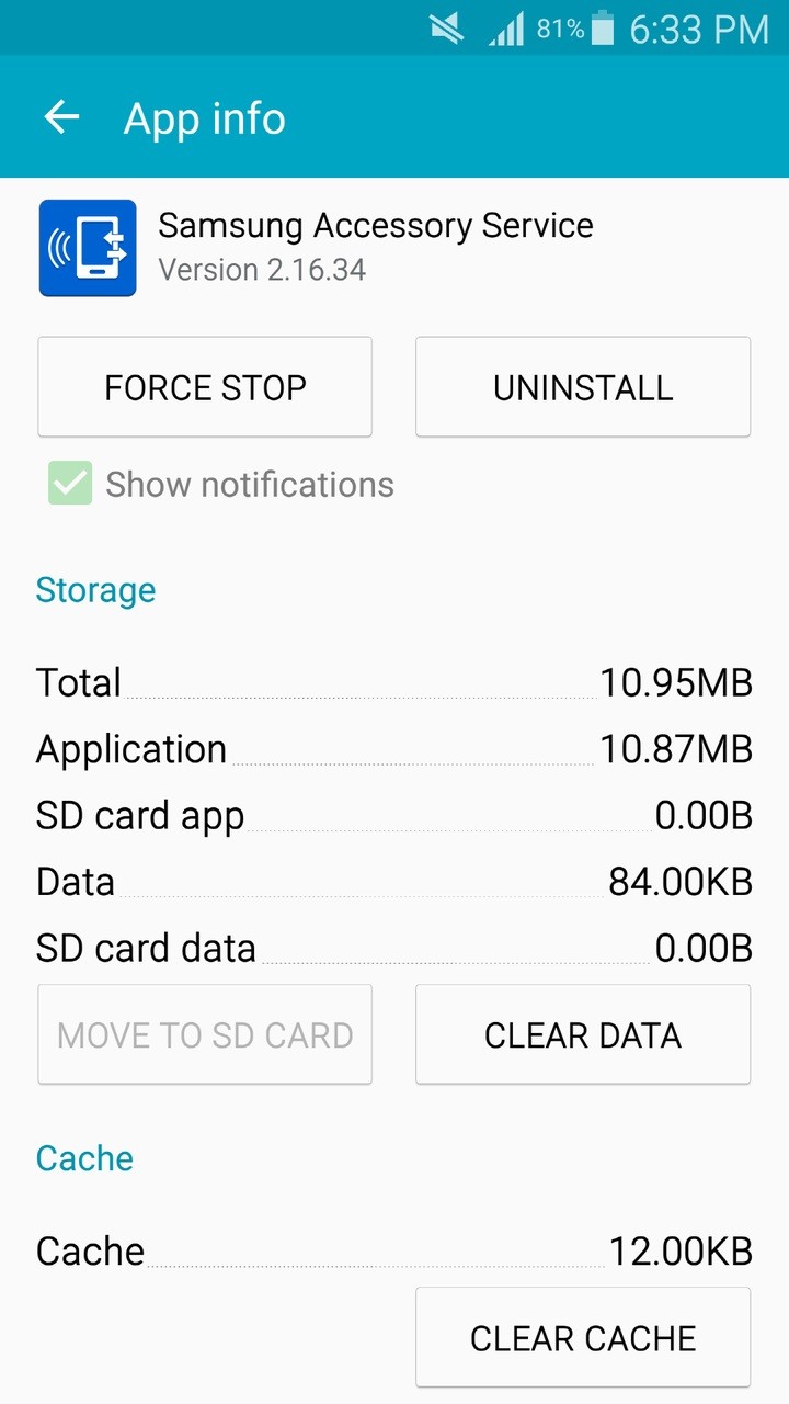 Samsung Accessory Service screenshot #0