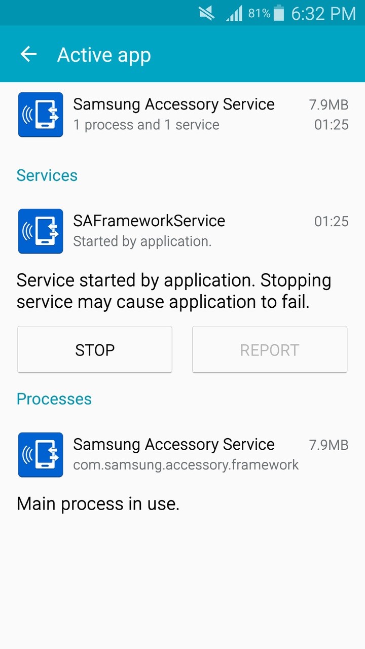 Samsung Accessory Service screenshot #2