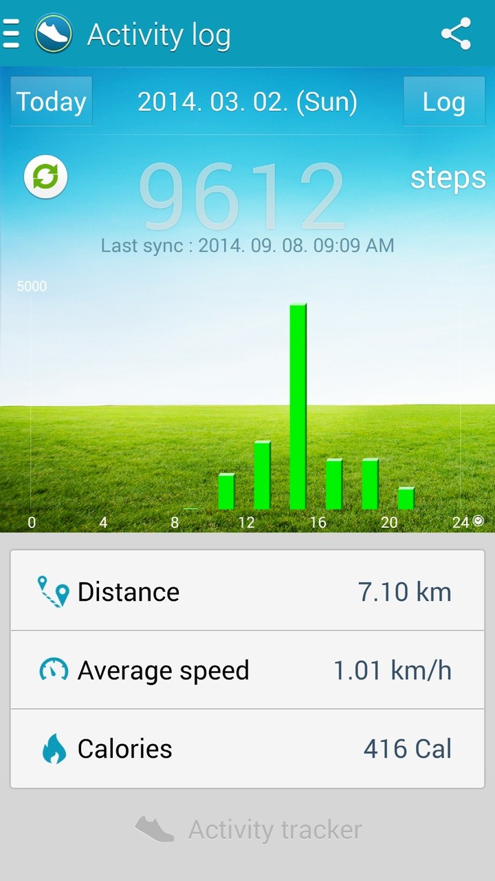 Samsung Activity Tracker screenshot #1