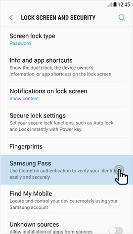 Samsung Pass Provider screenshot #1