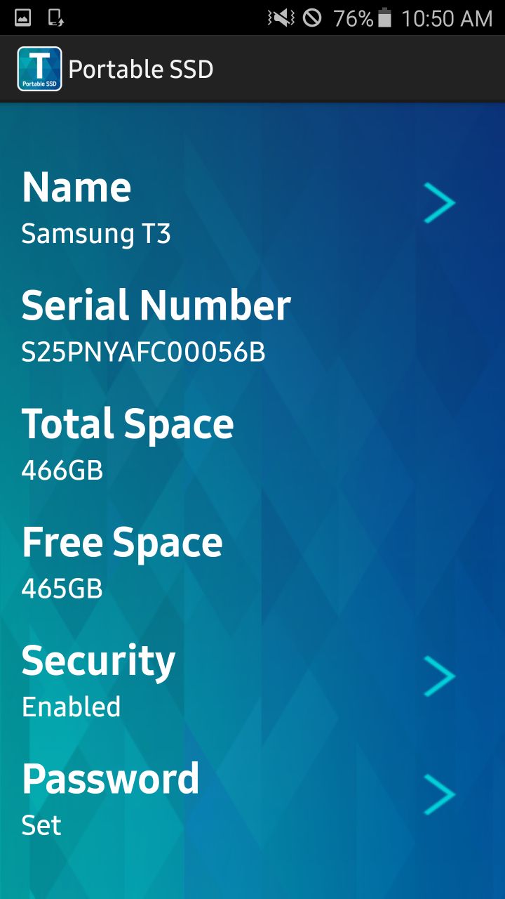 Samsung Portable SSD screenshot #2