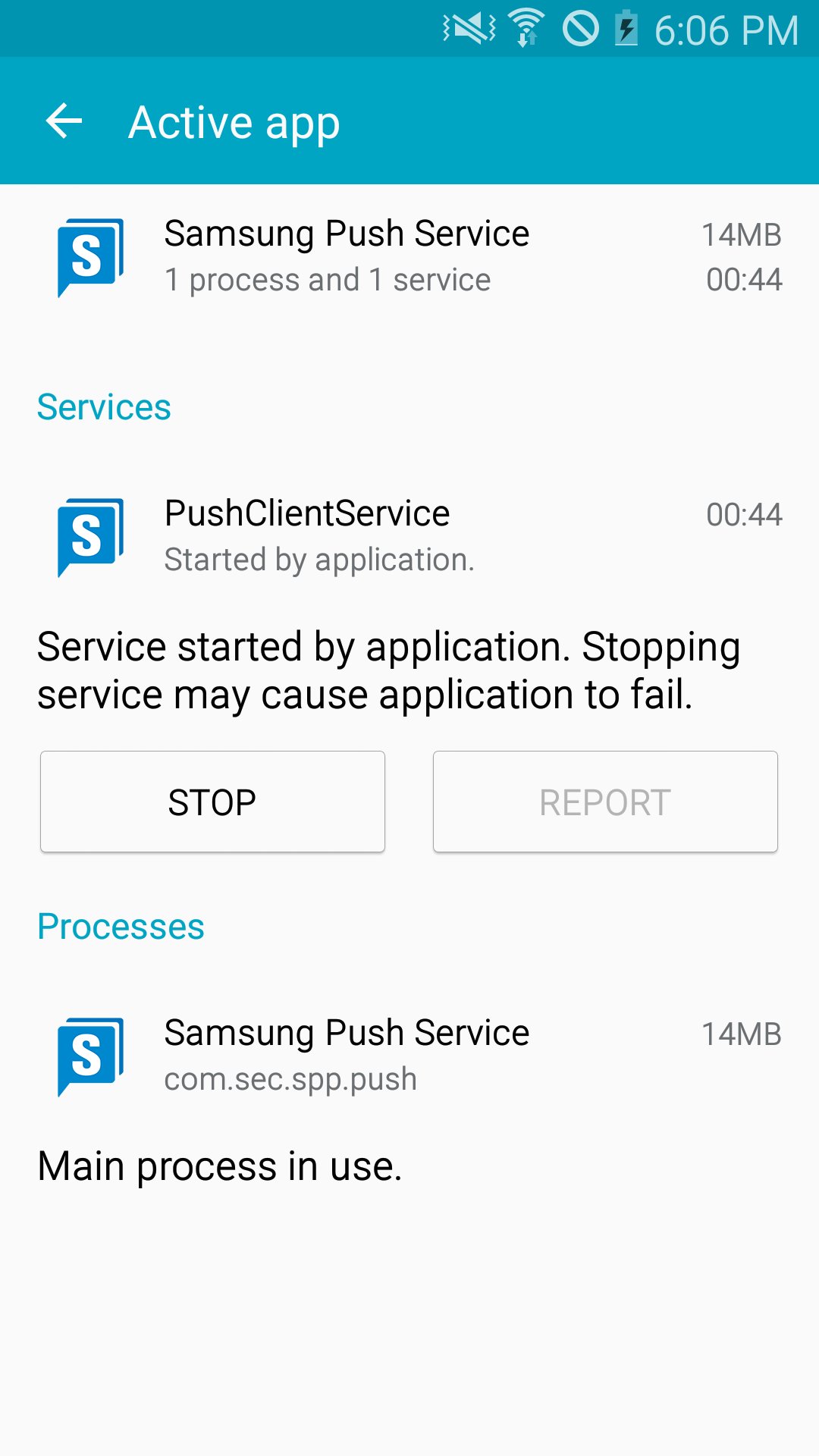 Samsung Push Service screenshot #0
