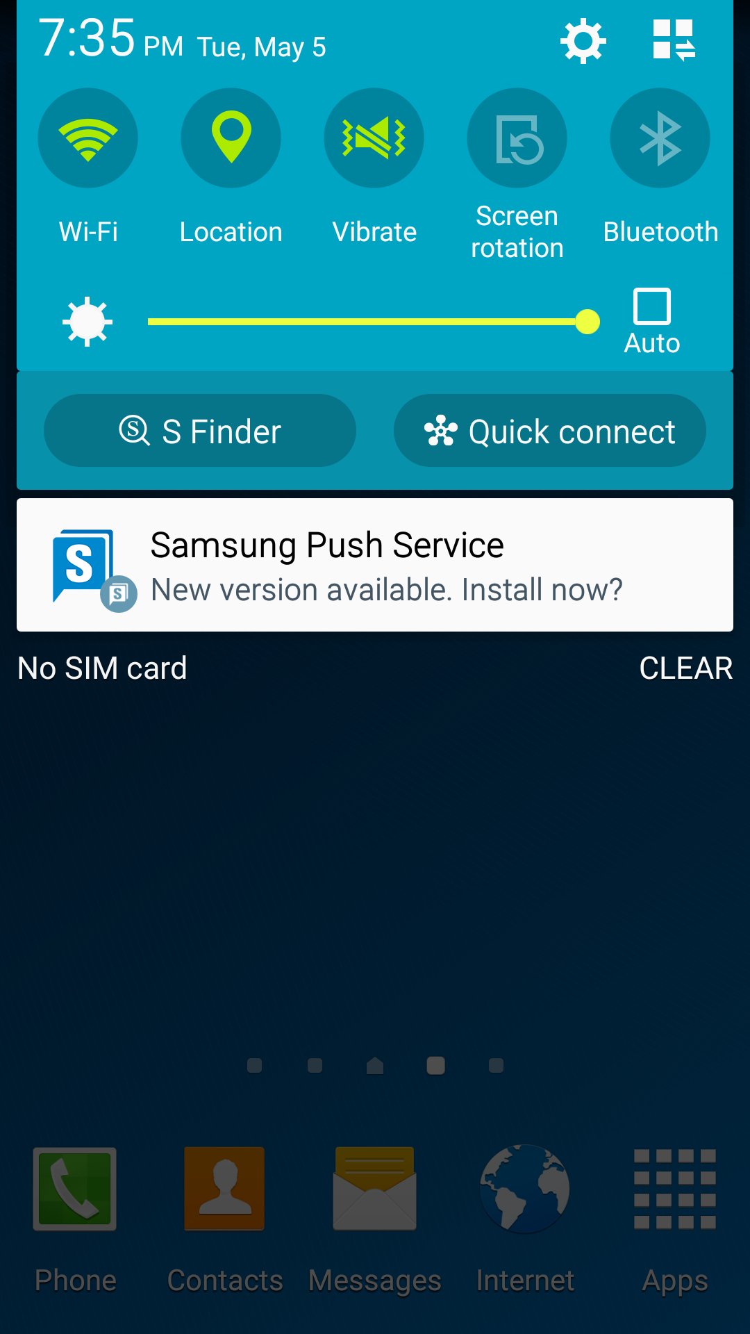 Samsung Push Service screenshot #1
