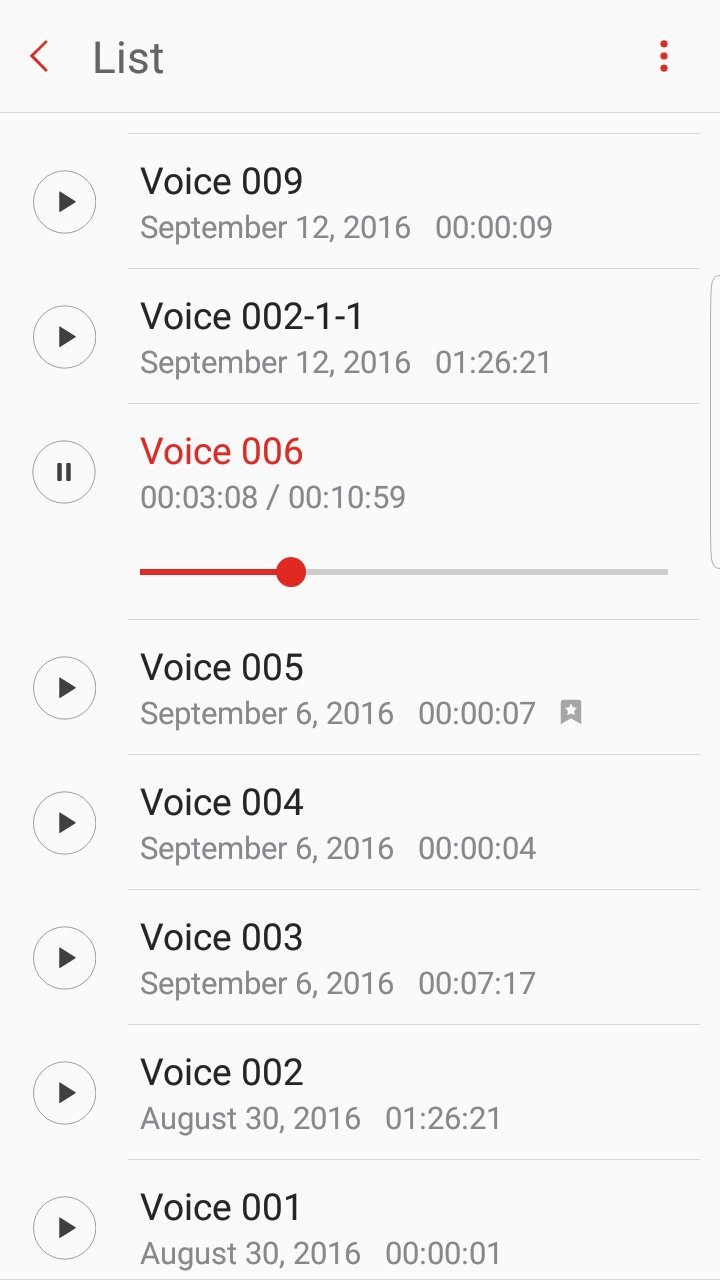 Samsung Voice Recorder screenshot #3