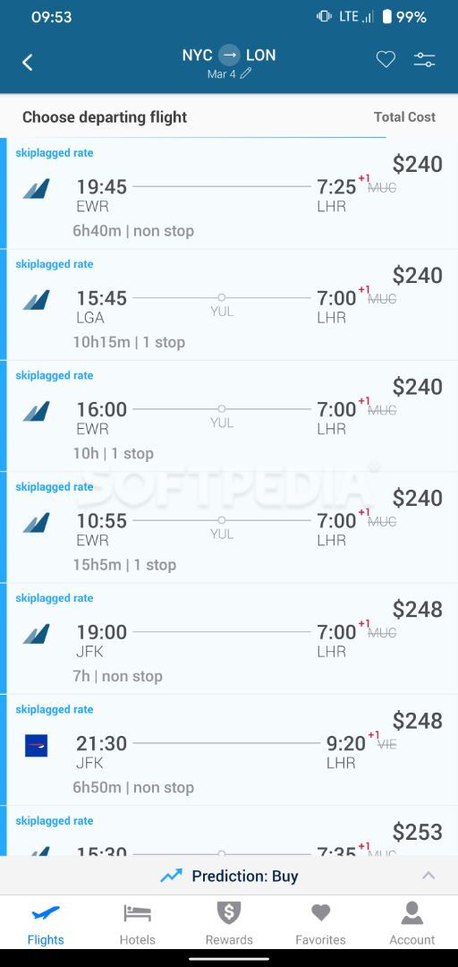 Skiplagged — Exclusive Flights & Hotels screenshot #1