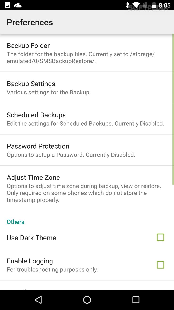 SMS Backup & Restore screenshot #1