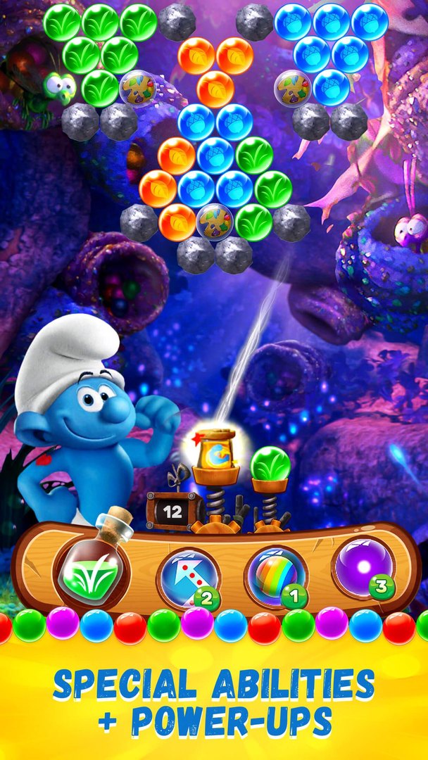 Smurfs Bubble Shooter Story screenshot #0