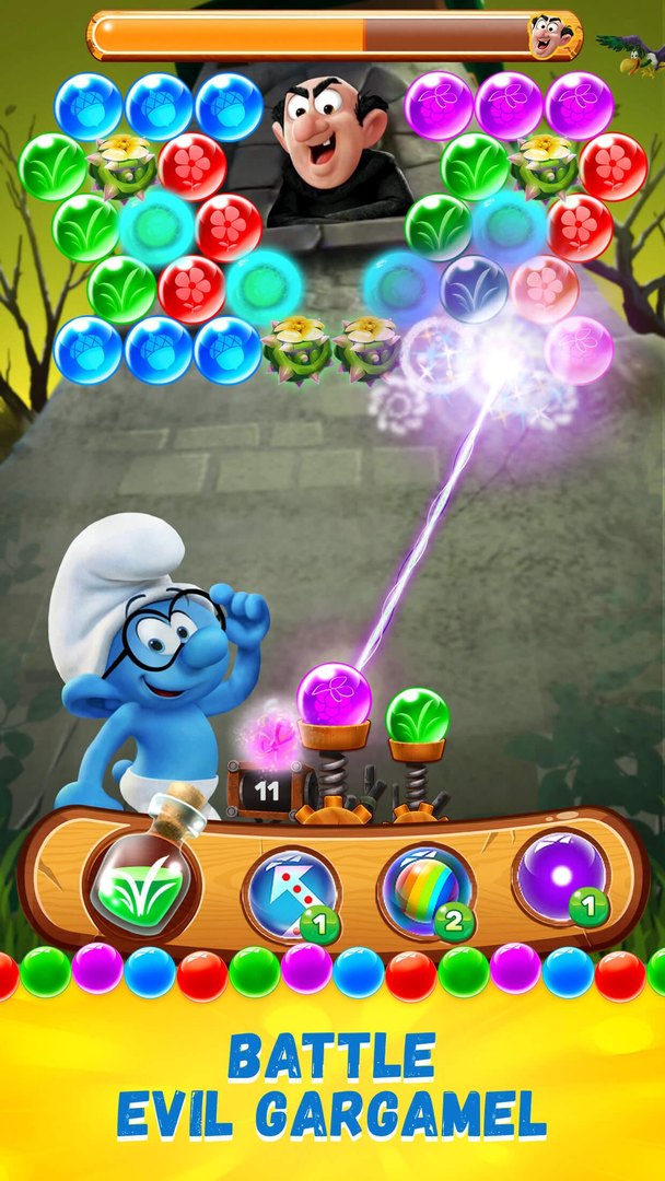 Smurfs Bubble Shooter Story screenshot #4