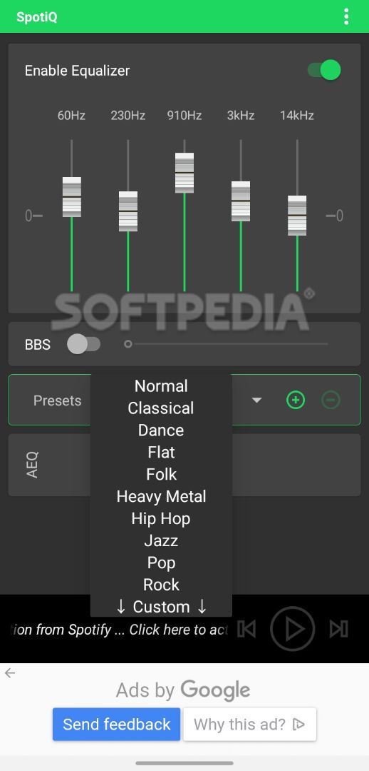 SpotiQ - Sound Equalizer and Bass Booster screenshot #1