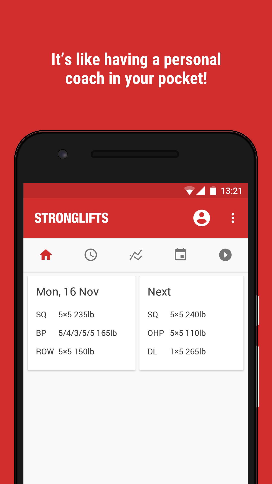 StrongLifts 5x5 Workout screenshot #4