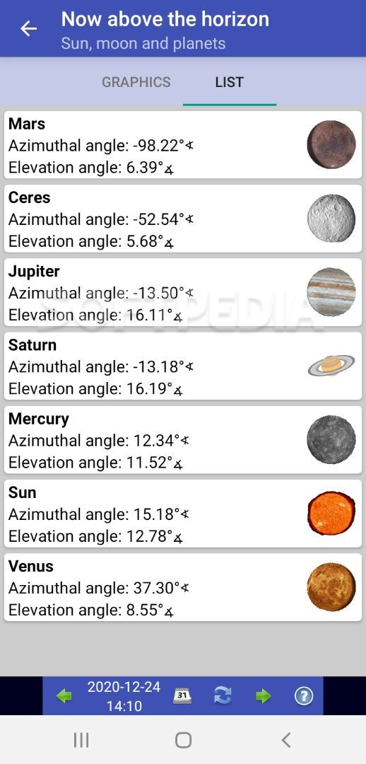 Sun, moon and planets screenshot #4