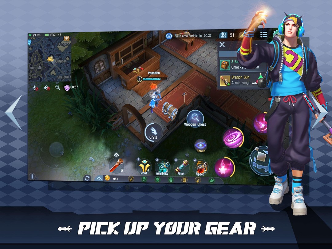 Survival Heroes - MOBA Battle Royale screenshot #1