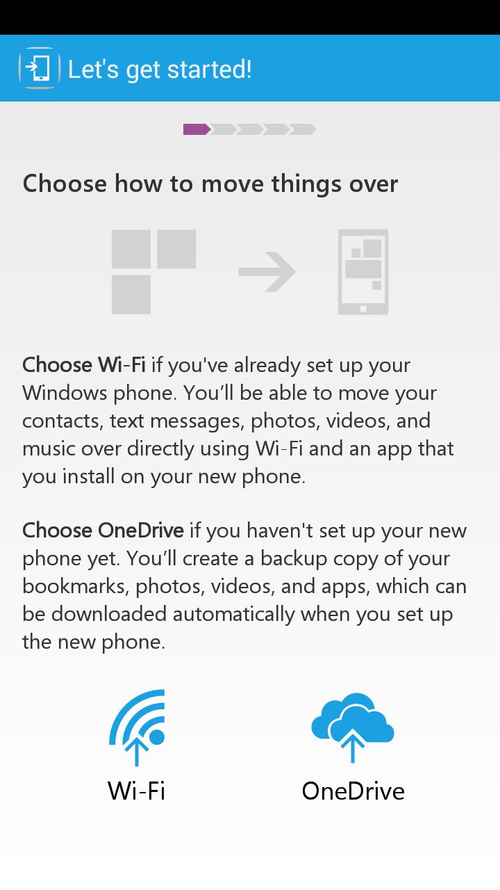 Switch to Windows Phone screenshot #0