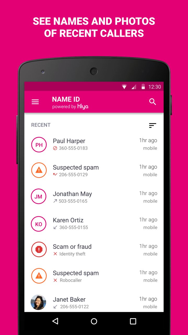 T-Mobile Name ID screenshot #2