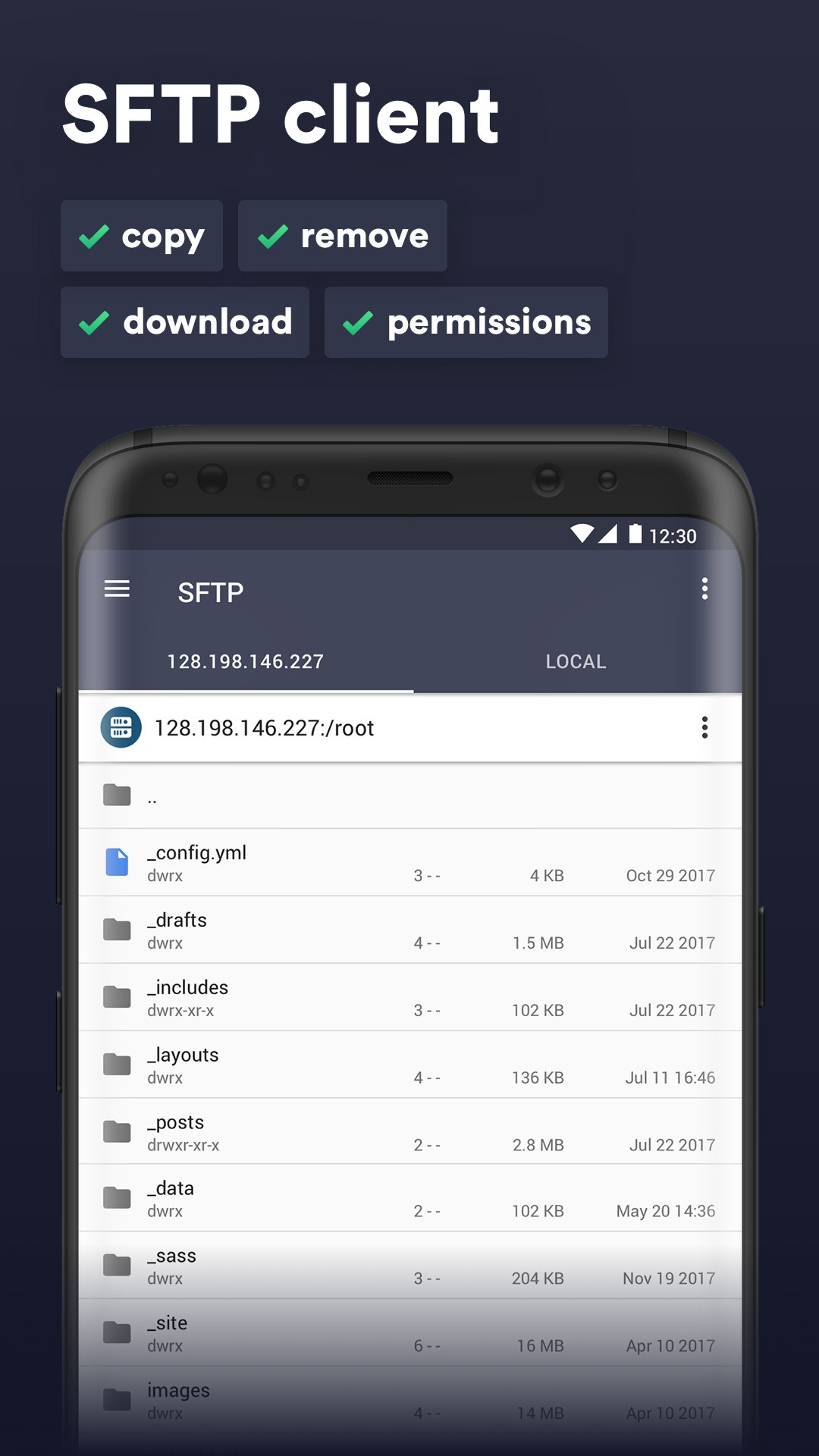 Termius - SSH/SFTP and Telnet client screenshot #1