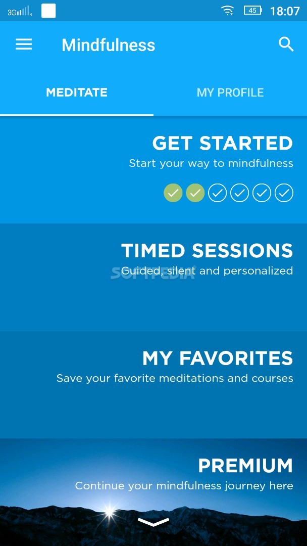 The Mindfulness App: relax, calm, focus and sleep screenshot #0