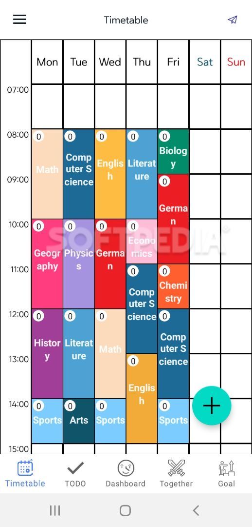 Timetable Planner with alarm for study - Damda screenshot #2