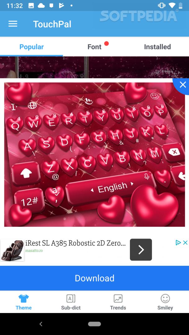 Touchpal Lite - Emoji &Theme & GIFs Keyboard screenshot #4