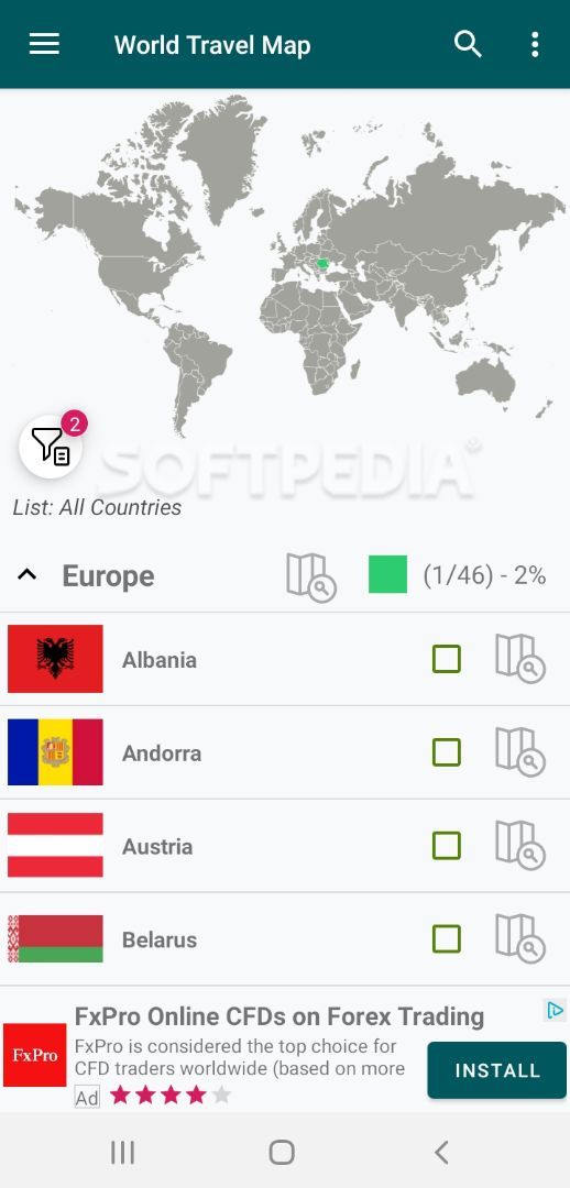 Travelmapper - Travel Tracker App, Your Travel Map screenshot #2