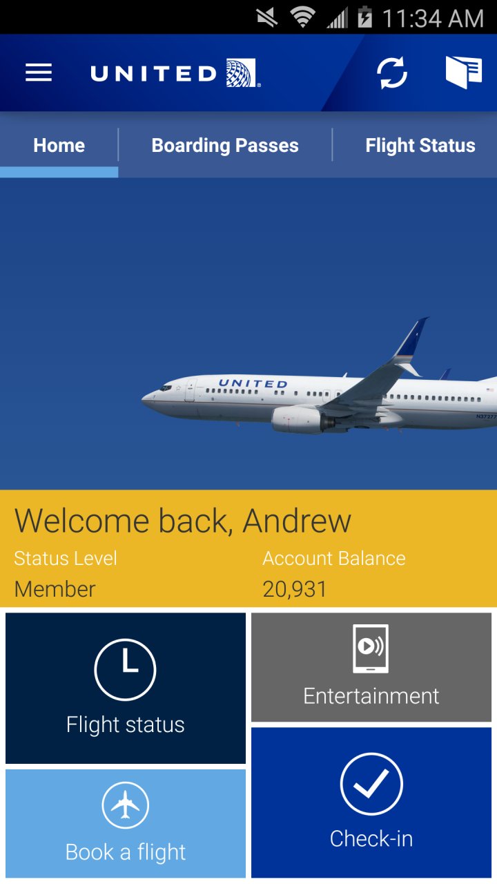 United Airlines screenshot #0