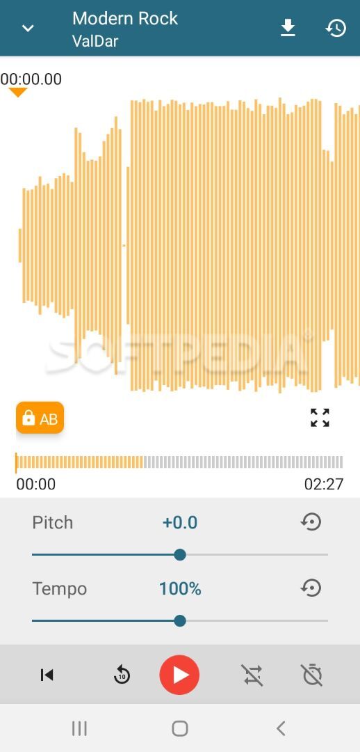 Music Editor Pitch and Speed Changer : Up Tempo screenshot #1