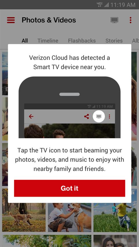 download pictures from verizon cloud to phone