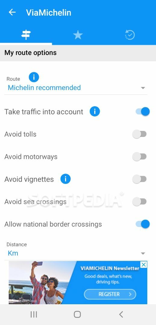 ViaMichelin GPS Traffic Speedcam Route Planner screenshot #2
