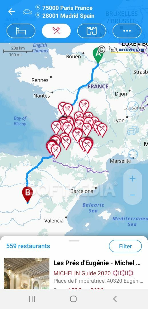 ViaMichelin GPS Traffic Speedcam Route Planner screenshot #5