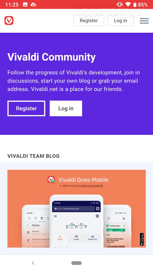 Vivaldi Browser with ad blocker: fast & private screenshot #2