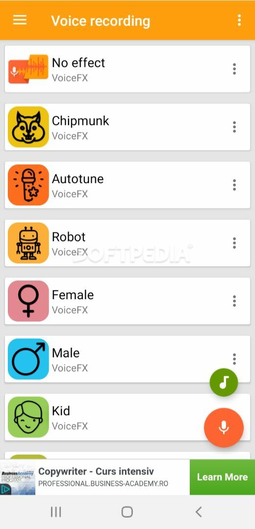 VoiceFX - Voice Changer with voice effects screenshot #2