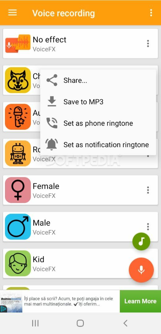 VoiceFX - Voice Changer with voice effects screenshot #4