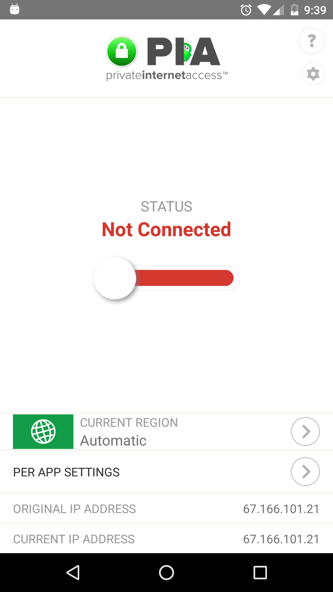 VPN by Private Internet Access screenshot #1