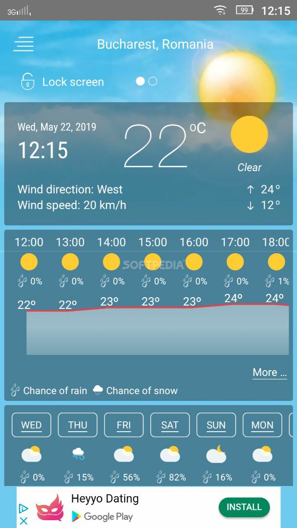 Weather today - Weather Forecast Apps 2019 screenshot #2