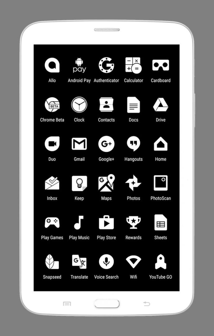 Whicons - White Icon Pack screenshot #1