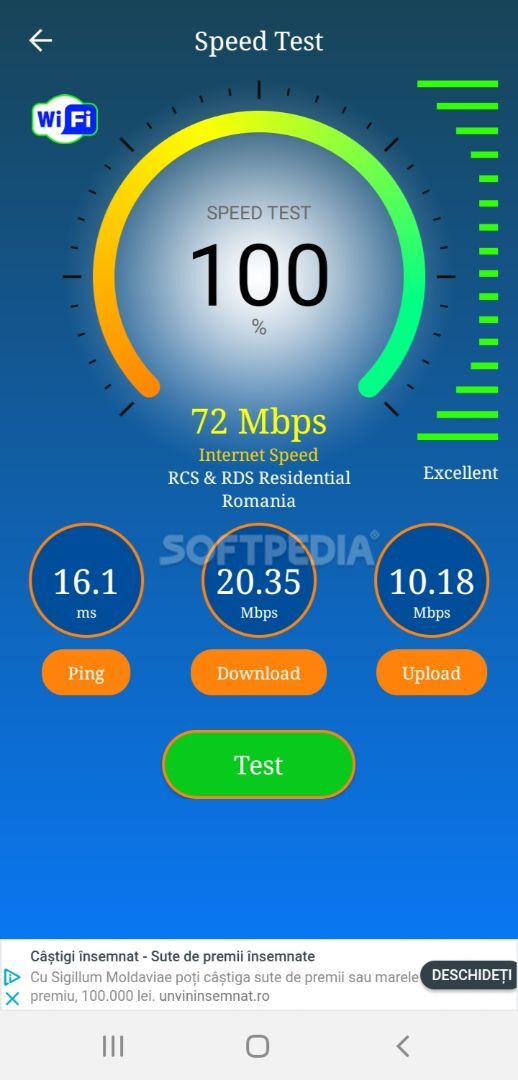 Wifi, 5G, 4G, 3G speed test - Speed check screenshot #1