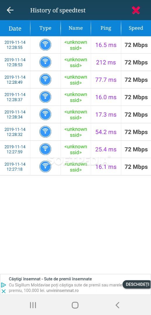 Wifi, 5G, 4G, 3G speed test - Speed check screenshot #2