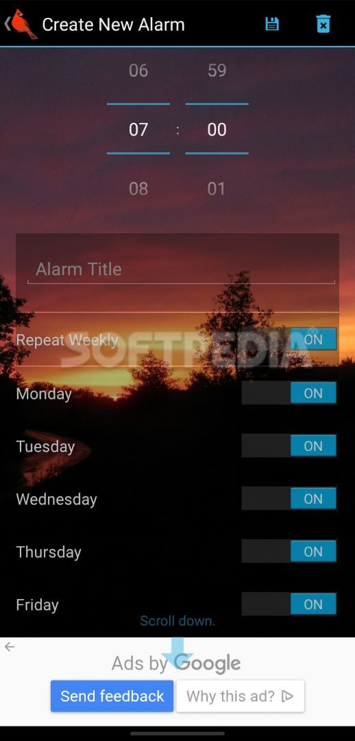 Woodland Alarm Clock screenshot #1