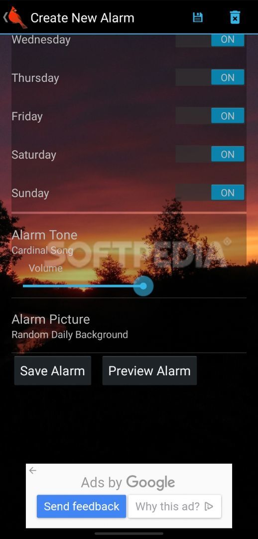 Woodland Alarm Clock screenshot #2