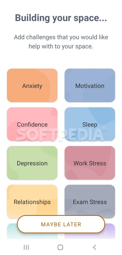 Wysa: stress, depression & anxiety therapy chatbot screenshot #0