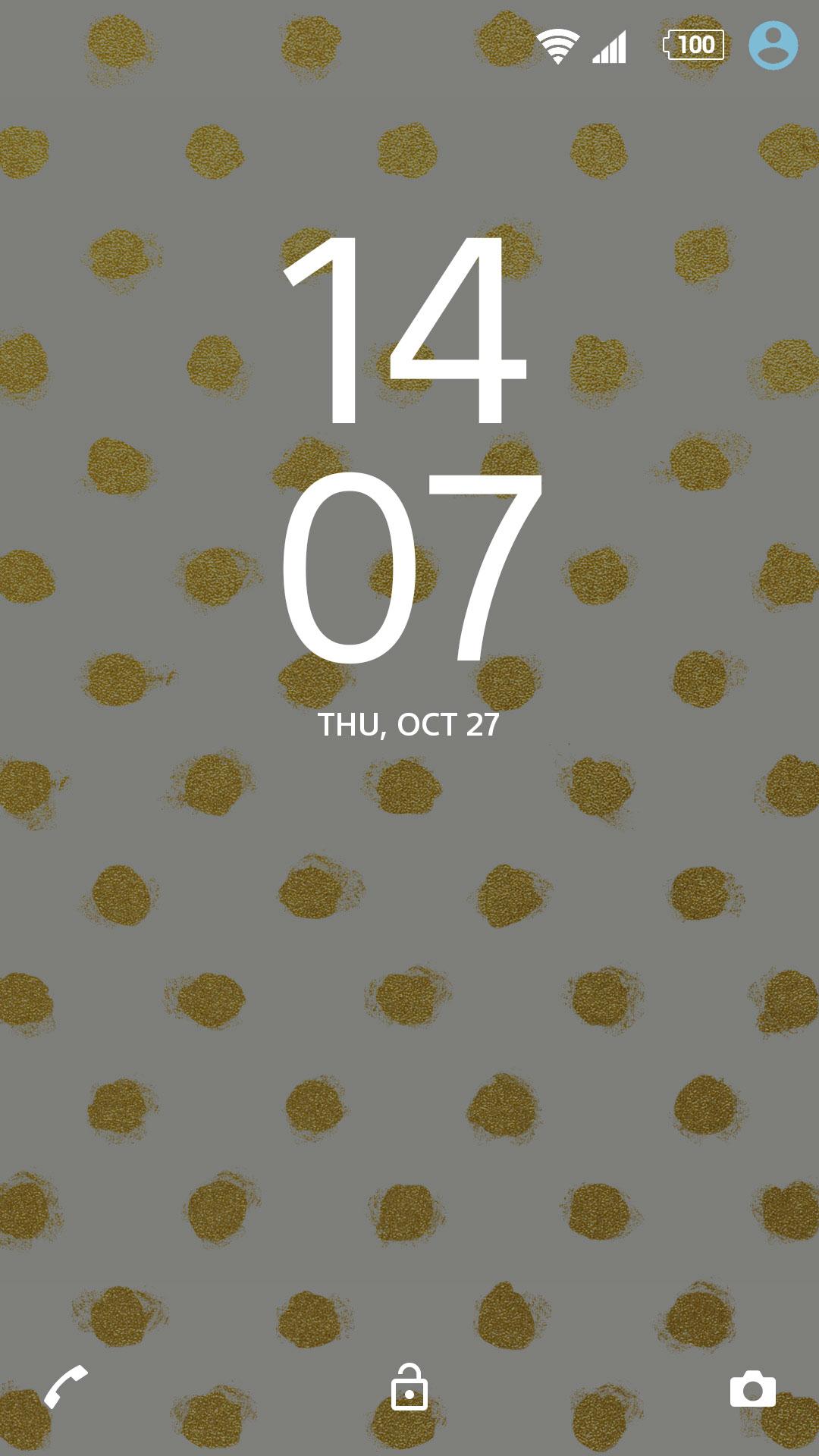 XPERIA Golden Theme screenshot #0