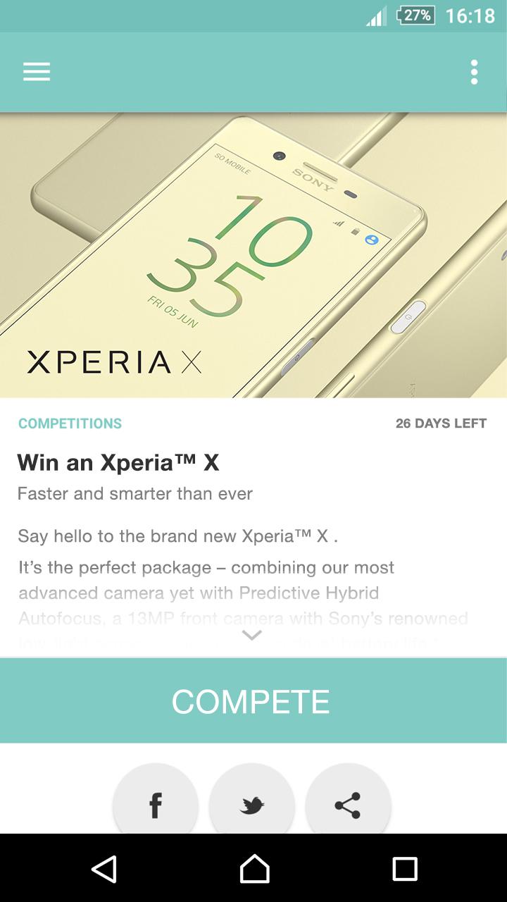 Xperia Lounge screenshot #1
