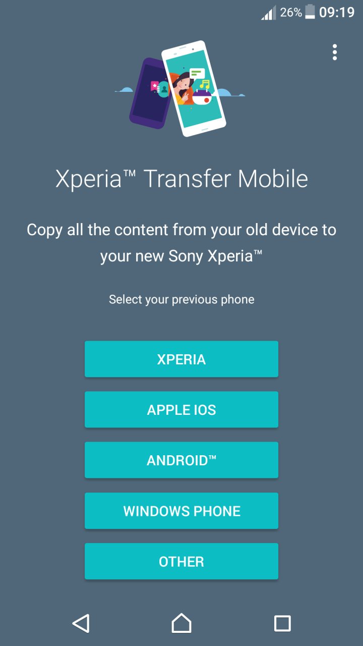Xperia Transfer Mobile screenshot #0