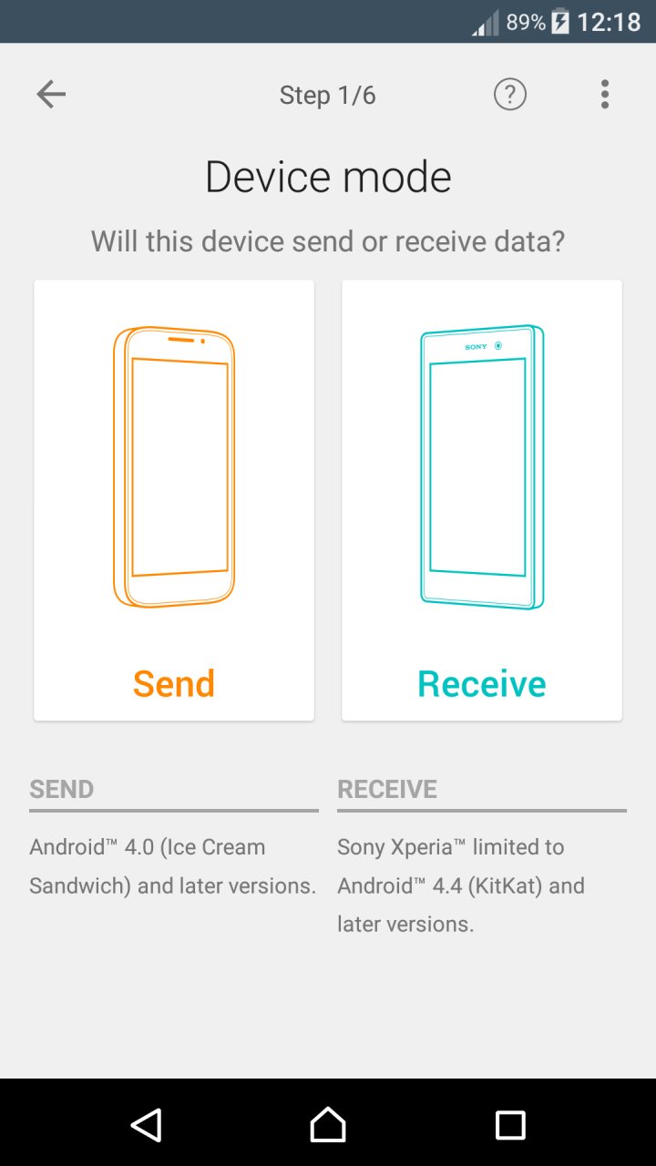 Xperia Transfer Mobile screenshot #2