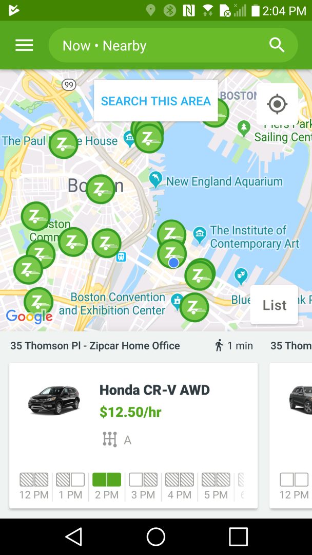 Zipcar screenshot #2