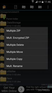 AndroZip File Manager Screenshot
