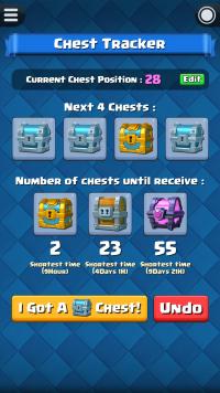 Chest Tracker for Clash Royale Screenshot