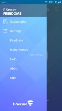 FREEDOME VPN Unlimited anonymous Wifi Security Screenshot