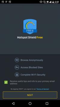 Hotspot Shield Free Screenshot