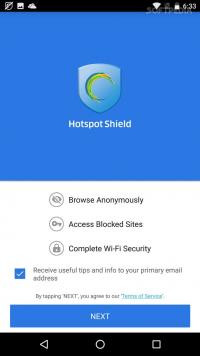 Hotspot Shield Screenshot